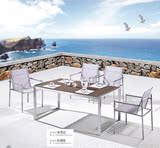 304不锈钢户外桌椅，休闲桌椅组合，现代简约桌椅，庭院休闲桌椅