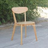 包邮北欧休闲咖啡椅简约时尚日式田园橡木餐椅书椅餐椅实木Y-008