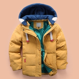 男童外套 儿童冬装童装加厚韩版连帽可拆羽绒外套 2015男童防寒服