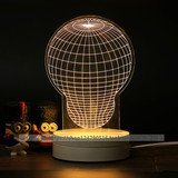 新款热气球3D立体亚克力台灯LED床头灯小夜灯创意生日礼物装饰灯