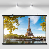 巴黎埃菲尔铁塔新款独立挂画装饰画都市唯美风景画有框无框画壁画
