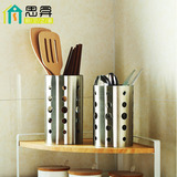出口不锈钢沥水筷子筒挂式创意大小装筷笼餐具笼厨房用品置物架
