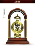 座钟北极星钟表欧式现代机械小台钟实木钟复古创意摆件床头钟红木