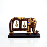 木质大象摆件东南亚进口实木工艺品招财象风铃客厅办公室创意摆设
