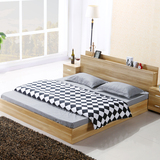 现代简约板式床1.2米1.5米1.8榻榻米高箱储物床双人床单人床床类