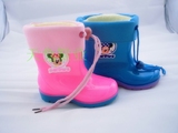 包邮防滑儿童雨鞋保暖雨鞋米奇图案冬季雨靴防水鞋男女童带棉套鞋
