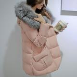 香港IT代购正品zara冬季女装短款纯色羽绒服大毛领加厚羽绒衣外套