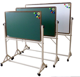 支架式移动翻转家用黑板幼儿园教室黑板烤漆双面磁性教学黑板