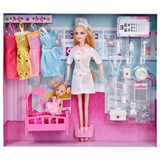 新款包邮雅丽思白衣天使医生护士芭比娃娃女孩过家家生日礼物礼盒