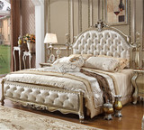 欧式床实木床1.8双人新古典床奢华高端婚床布艺皮艺公主床样板房
