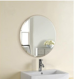 简约圆形镜子浴室镜洗手盆壁挂镜梳妆台防水防潮卫生间镜子椭圆镜