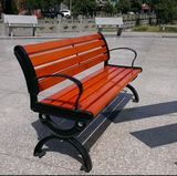 户外公园椅小区靠背园林休闲椅长椅子广场铸铁防腐木实木椅长凳子