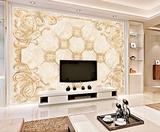 3d立体电视背景墙纸墙布卧室沙发壁纸无纺布 欧式奢华大型壁画