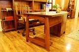 【懿威木业】榆木 实木家具 办公桌椅 老板桌 现代办公书桌