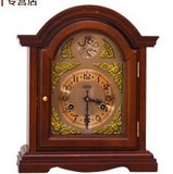 机械座钟 欧式风格 纯铜机芯 整点报时 钟摆摆动 实木座钟