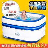 婴儿游泳池加厚保温 圆形充气游泳池新生儿 家用宝宝小孩洗澡桶