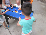 L0H儿童台球桌木质家用标准迷你仿真桌球台小孩式黑8小型9球