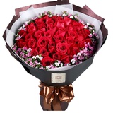 情人节33朵红玫瑰美式花束苏州鲜花店同城配送速递送货上门礼物