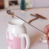 日本进口 ECHO厨房用品不锈钢咖啡勺长柄搅拌棒搅拌勺子咖啡匙