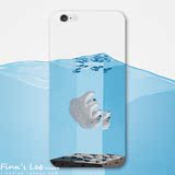 休眠白熊 Finn's Lab独家iPhone6s苹果手机壳 清新卡通插画北极熊