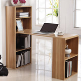 重庆定制宜家书架电脑桌书柜书桌一体 加厚办公木质家具定制定做