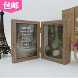 森林龙猫物语魔盒木质相框创意组合双面相框相架摆台时尚生日礼物