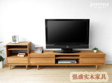 日式北欧宜家中式简易创意实木白橡木地中海客厅小户型卧室电视柜