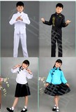 儿童成人中山装表演服 学生五四青年装男童 民国学生装 合唱服