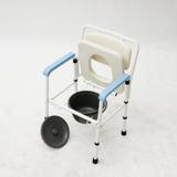 旁恩铁制软垫收合坐便椅PE-C2001型 老年人方便卫生坐厕椅