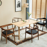 美式实木餐桌法式复古做旧长方形桌子办公会议桌北欧简约现代家具