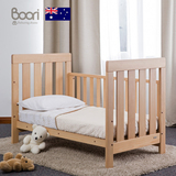 Boori婴儿床实木澳洲进口杉木欧式游戏环保漆多功能婴幼儿床白色