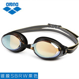 ARENA阿瑞娜 新款进口大框竞技专业训练高清电镀膜防水防雾游泳镜