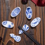 日本进口陶瓷餐具 日式和风陶瓷筷架 美浓烧筷架 筷托 筷子托