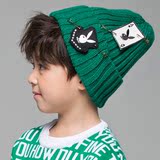 男童店 韩国童装代购 正品进口 春款别针针织帽毛线儿童时尚帽子
