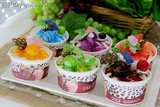 哈根达斯冰淇淋仿真纸杯蛋糕模型道具水果糕点甜品店装饰品拍照