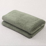 无印良品沙发休闲冬季毛毯加厚珊瑚绒空调盖毯子办公室午休毛巾被