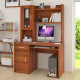 卓禾 现代简约电脑桌家用台式办公桌带书柜抽屉书桌组合特价