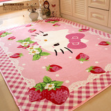 粉粉儿童游戏毯地垫 爬行毯 卧室地毯女孩床边毯hello Kitty