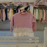 实体店 出口韩国  外贸 冬季 女童 童装 加绒 打底衫 卫衣 bmk