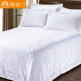 宾馆酒店白色床单单件双人订制定制纯棉床单加厚床单特价床单正品
