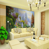 无缝大型壁画沙发卧室客厅电视背景墙纸壁纸欧式油画乡村风景