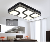 长方形LED吸顶灯超大尺寸简约金镂空客厅灯具灯饰卧室灯