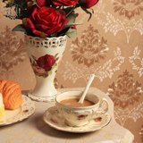 欧式陶瓷咖啡杯子咖啡勺英式茶具下午茶杯碟创意水杯情侣杯85105