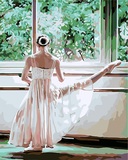 diy数字油画大幅客厅风景抽象人物手工自己画装饰画芭蕾舞者舞蹈