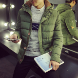 2015冬季新款修身棉衣男装青年棉服外套韩版短款加厚休闲棉袄大码