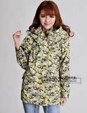 艾格ES专柜正品2014女新春款韩版迷彩色风衣外套