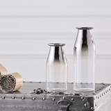 现代简约花瓶 英莱普特电镀银渐变小花器摆件 清酒壶餐桌花插摆件