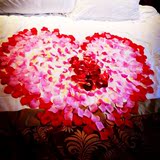 玫瑰花瓣结婚庆婚礼喜庆用品 仿真玫瑰花瓣撒花婚房婚床装饰布置