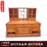 明清古典写字台 中式办公桌 简约书桌电脑桌 实木榆木办公桌新款