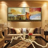 客厅办公室卧室挂画壁画现代手绘油画简约抽象画家居装饰画